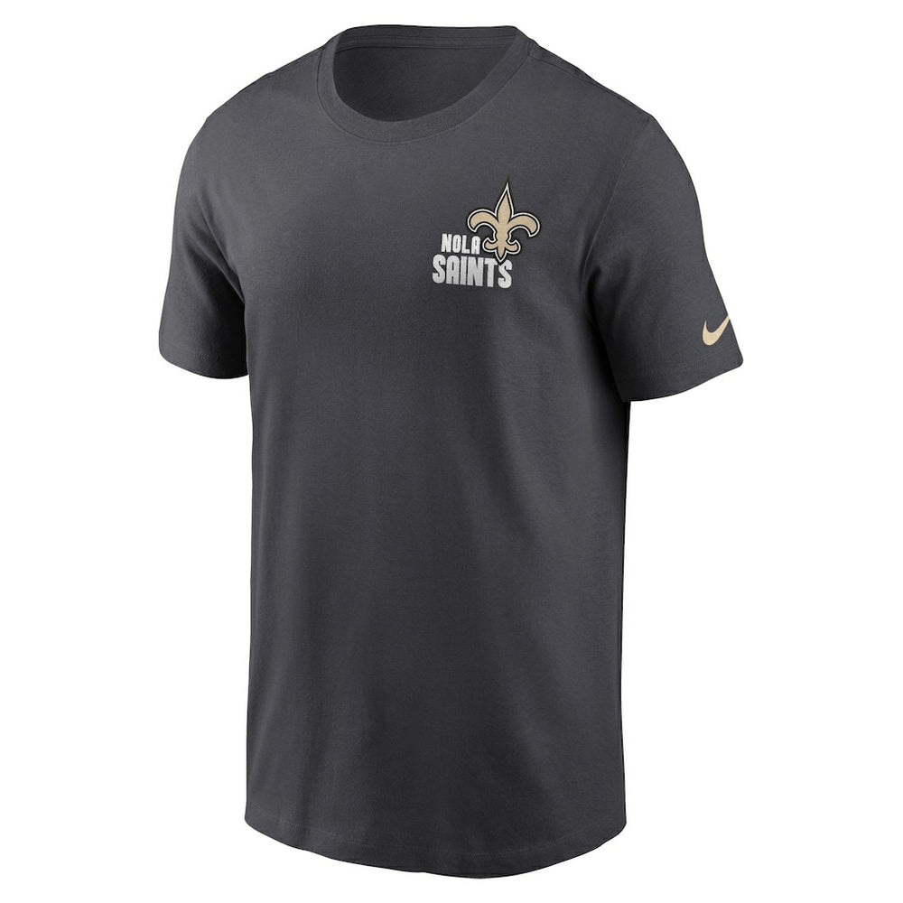 Nike New Orleans Saints Blitz Essential T-Shirt Anthracite