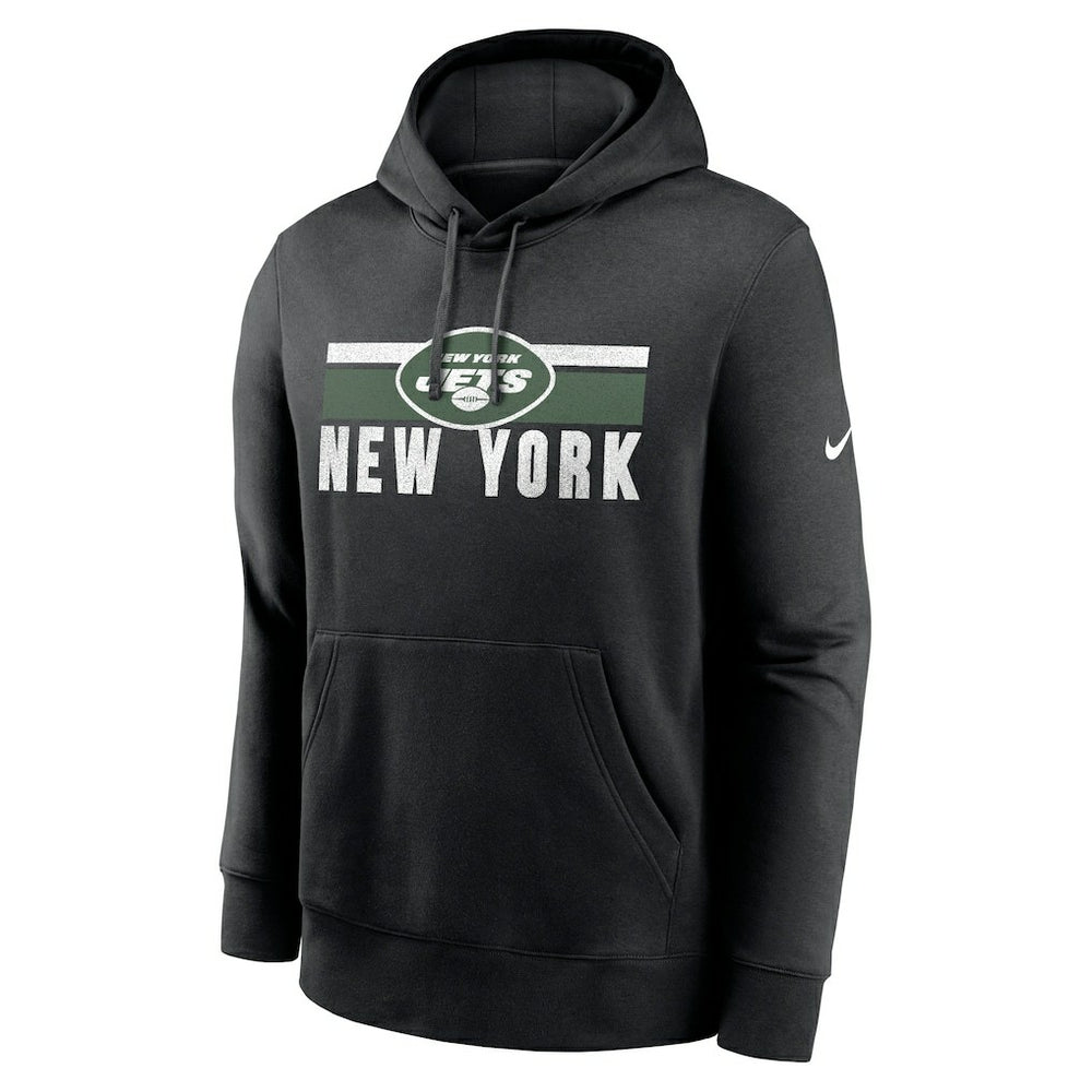 Nike New York Jets Club Fleece Pullover Hoodie Black
