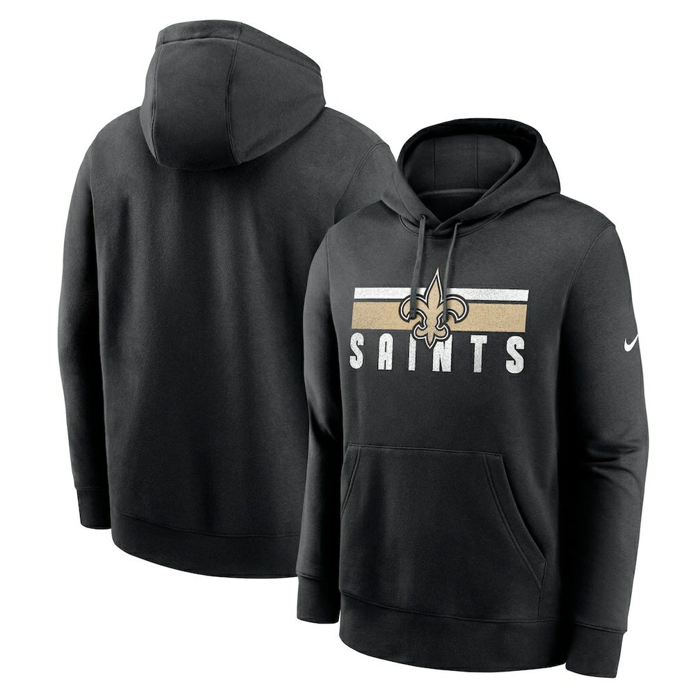 Nike New Orleans Saints Club Fleece Pullover Hoodie Black