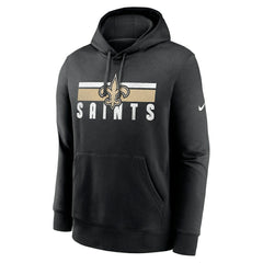 Nike New Orleans Saints Club Fleece Pullover Hoodie Black