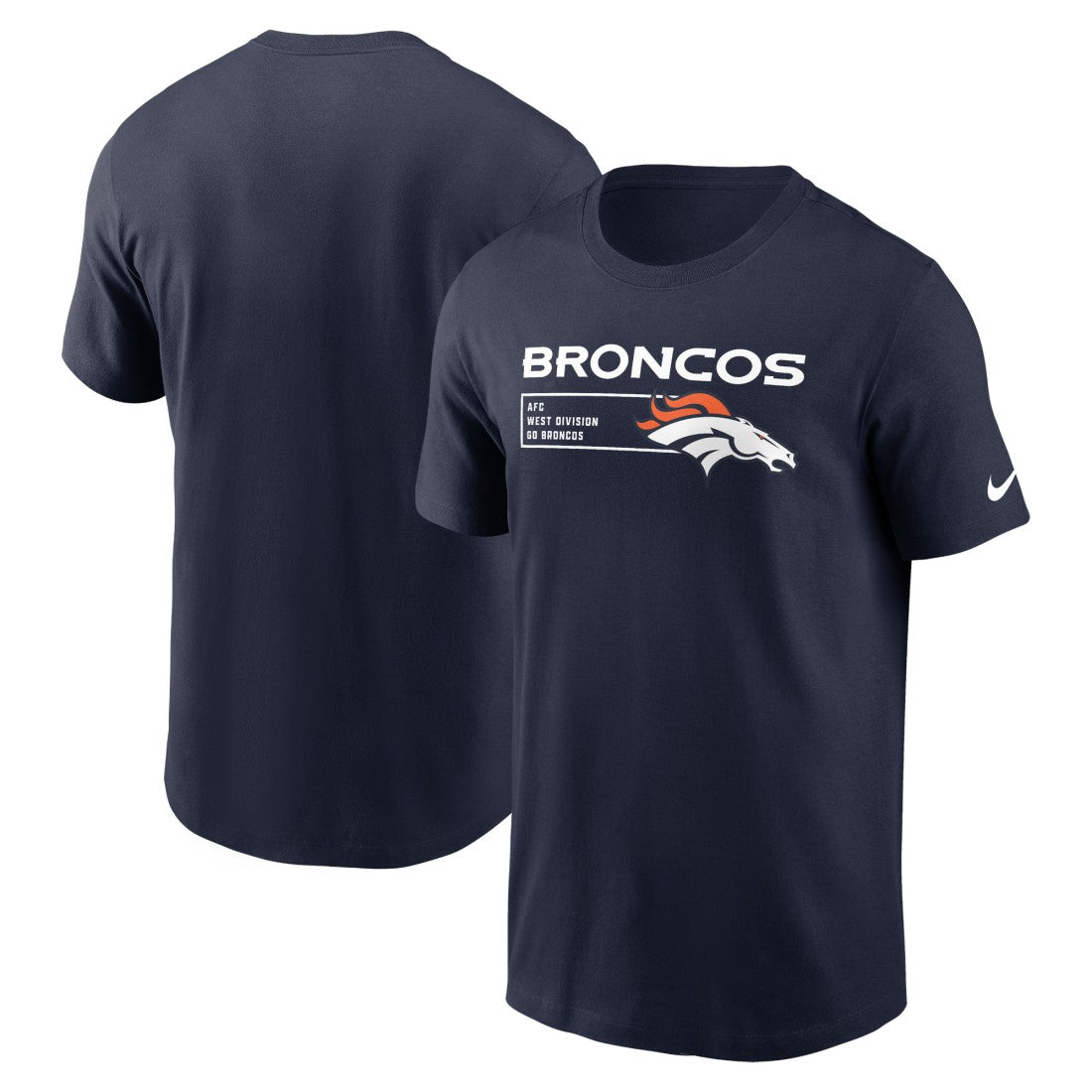 Nike Denver Broncos Division Essential T-Shirt Navy