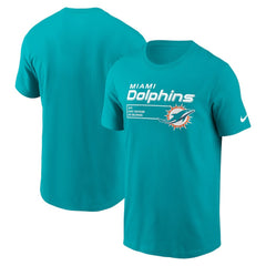 Nike Miami Dolphins Division Essential T-Shirt Aqua