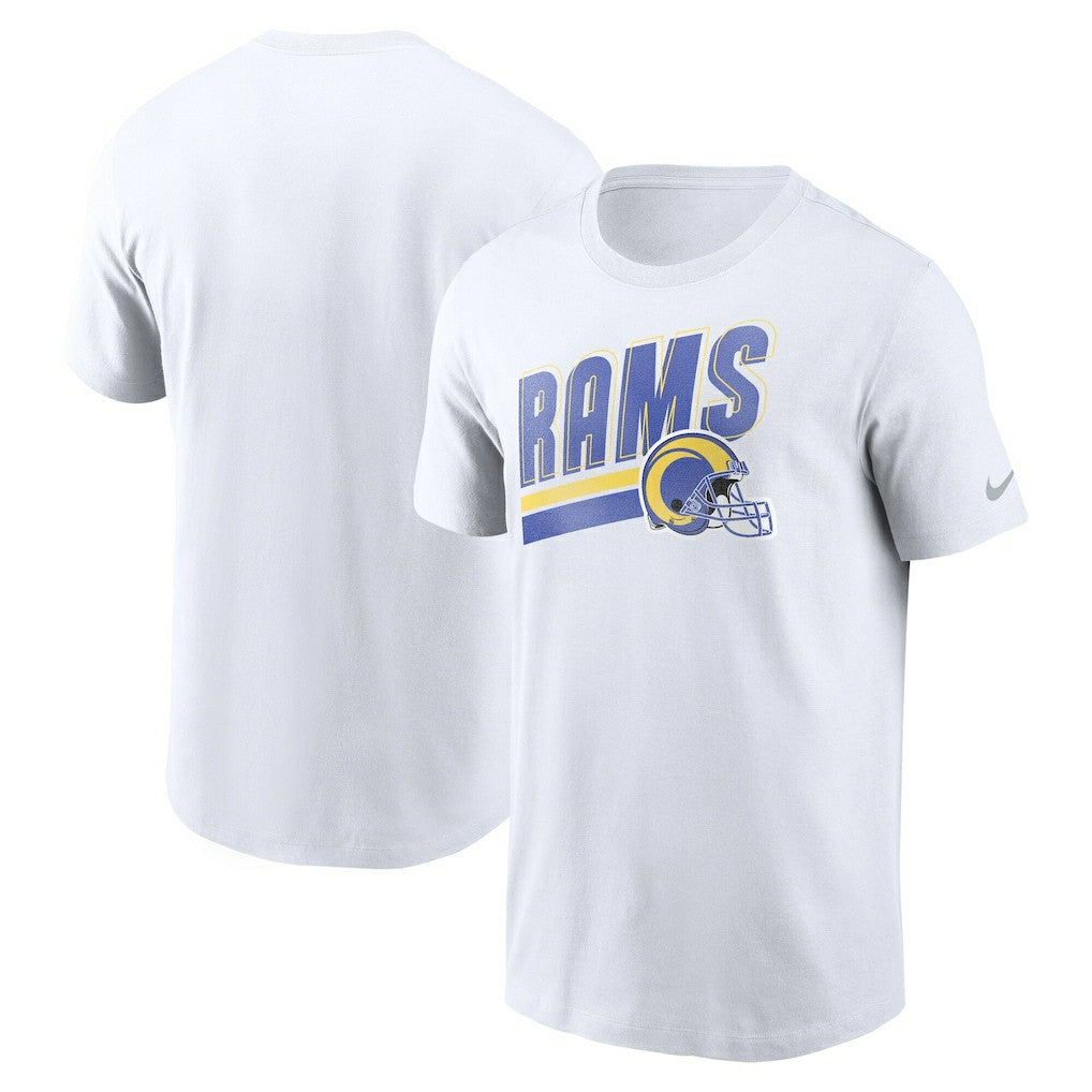 Nike Los Angeles Rams Essential Blitz Lockup T-Shirt White