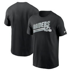 Nike Las Vegas Raiders Essential Blitz Lockup T-Shirt Black