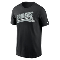 Nike Las Vegas Raiders Essential Blitz Lockup T-Shirt Black