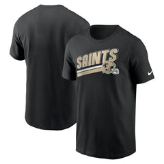 Nike New Orleans Saints Essential Blitz Lockup T-Shirt Black