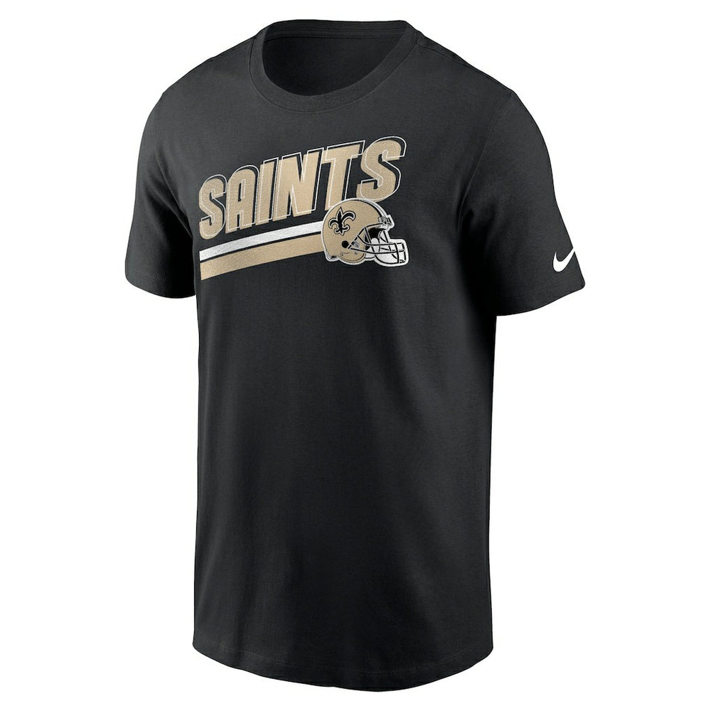 Nike New Orleans Saints Essential Blitz Lockup T-Shirt Black