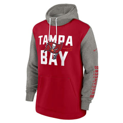 Nike Tampa Bay Buccaneers Fashion Color Block Pullover Hoodie Red