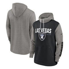 Nike Las Vegas Raiders Fashion Color Block Pullover Hoodie Black