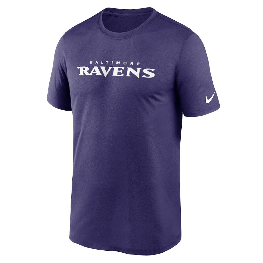 Nike Baltimore Ravens Legend Wordmark Performance T-Shirt Purple