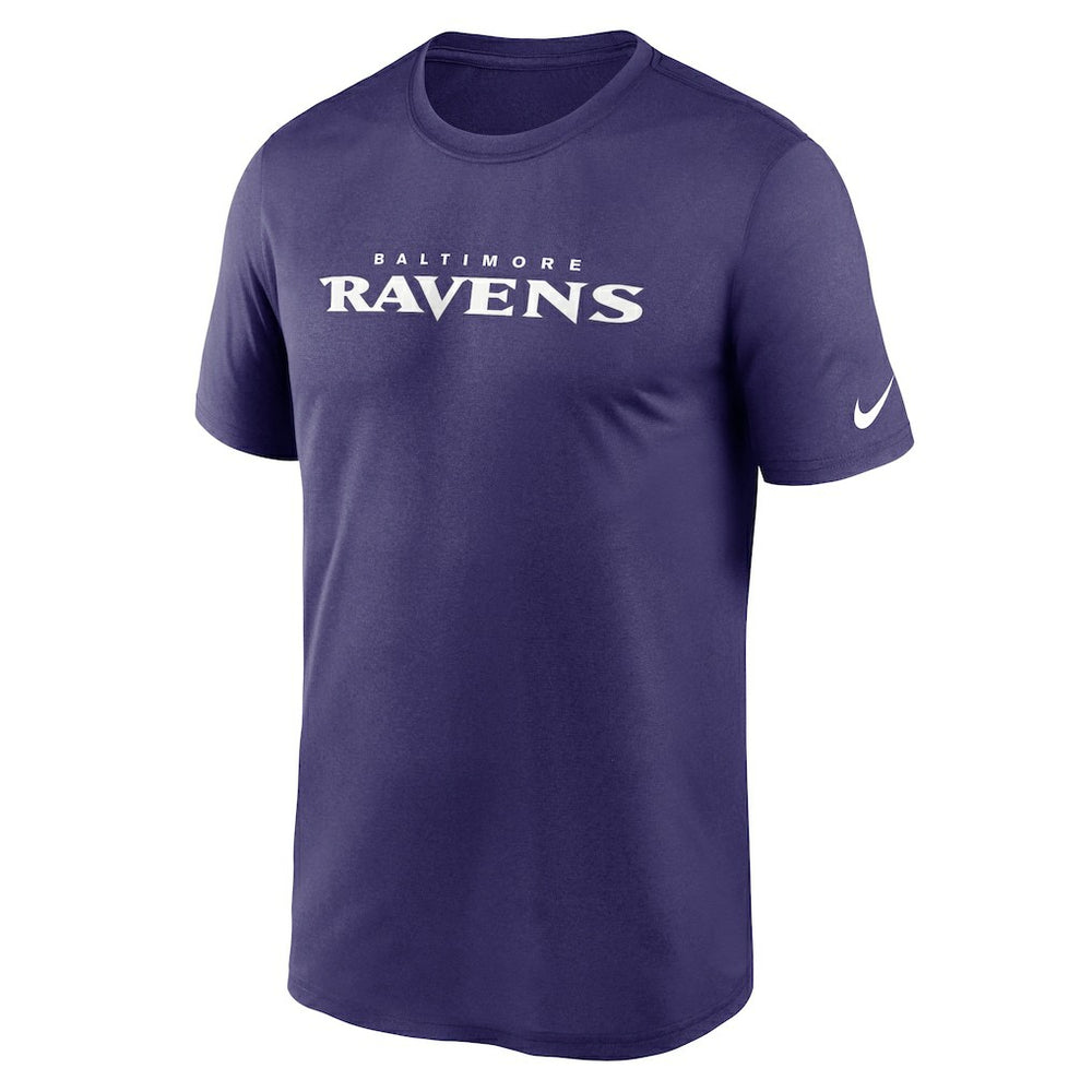 Nike Baltimore Ravens Legend Wordmark Performance T-Shirt Purple