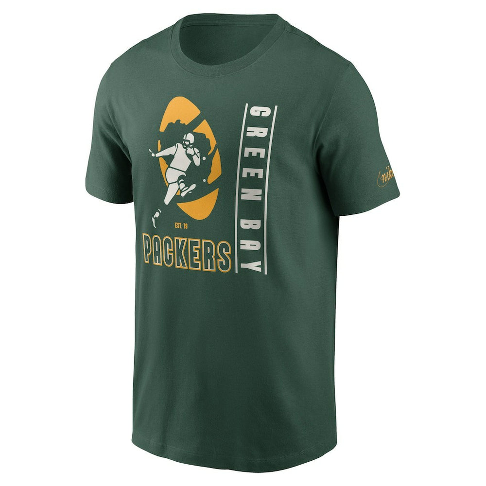 Nike Green Bay Packers Lockup Essential T-Shirt Green
