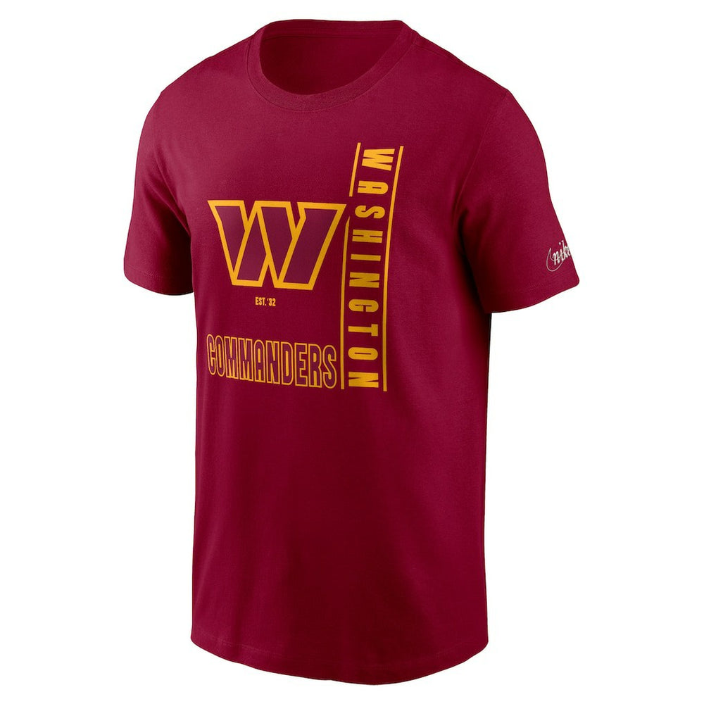 Nike Washington Commanders Lockup Essential T-Shirt Burgundy