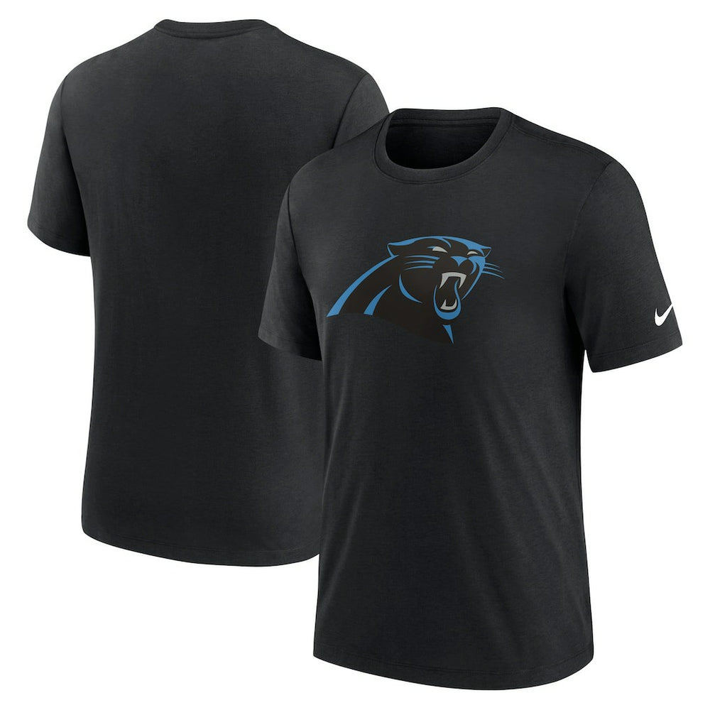 Nike Carolina Panthers Rewind Logo Tri-Blend T-Shirt Black