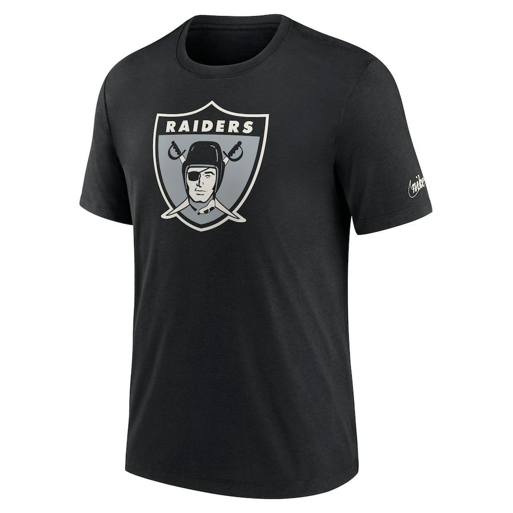 Nike Las Vegas Raiders Rewind Logo Tri-Blend T-Shirt Black