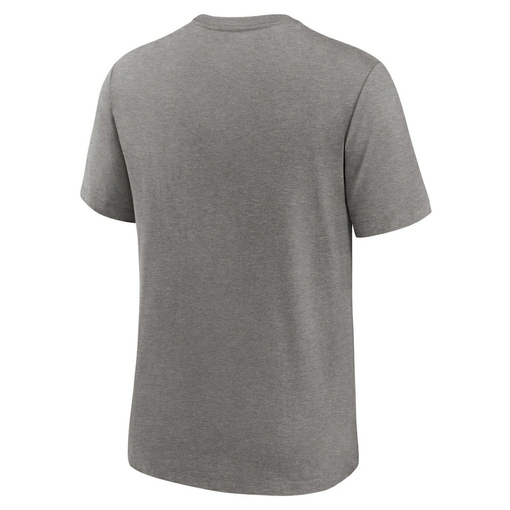 Nike Las Vegas Raiders Rewind Logo Tri-Blend T-Shirt Heather Charcoal