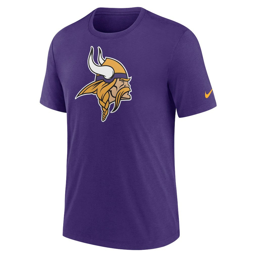 Nike Minnesota Vikings Rewind Logo Tri-Blend T-Shirt Purple