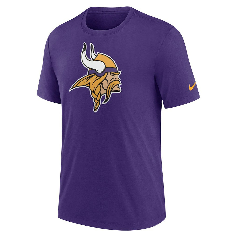 Nike Minnesota Vikings Rewind Logo Tri-Blend T-Shirt Purple