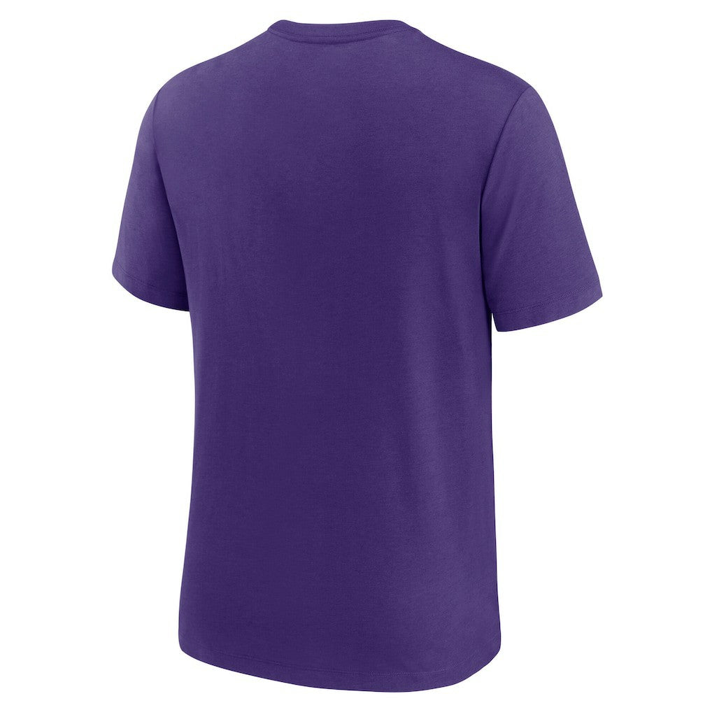 Nike Minnesota Vikings Rewind Logo Tri-Blend T-Shirt Purple