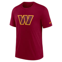 Nike Washington Commanders Rewind Logo Tri-Blend T-Shirt Burgundy