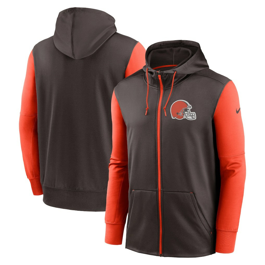 Nike Cleveland Browns Performance Full-Zip Hoodie Brown