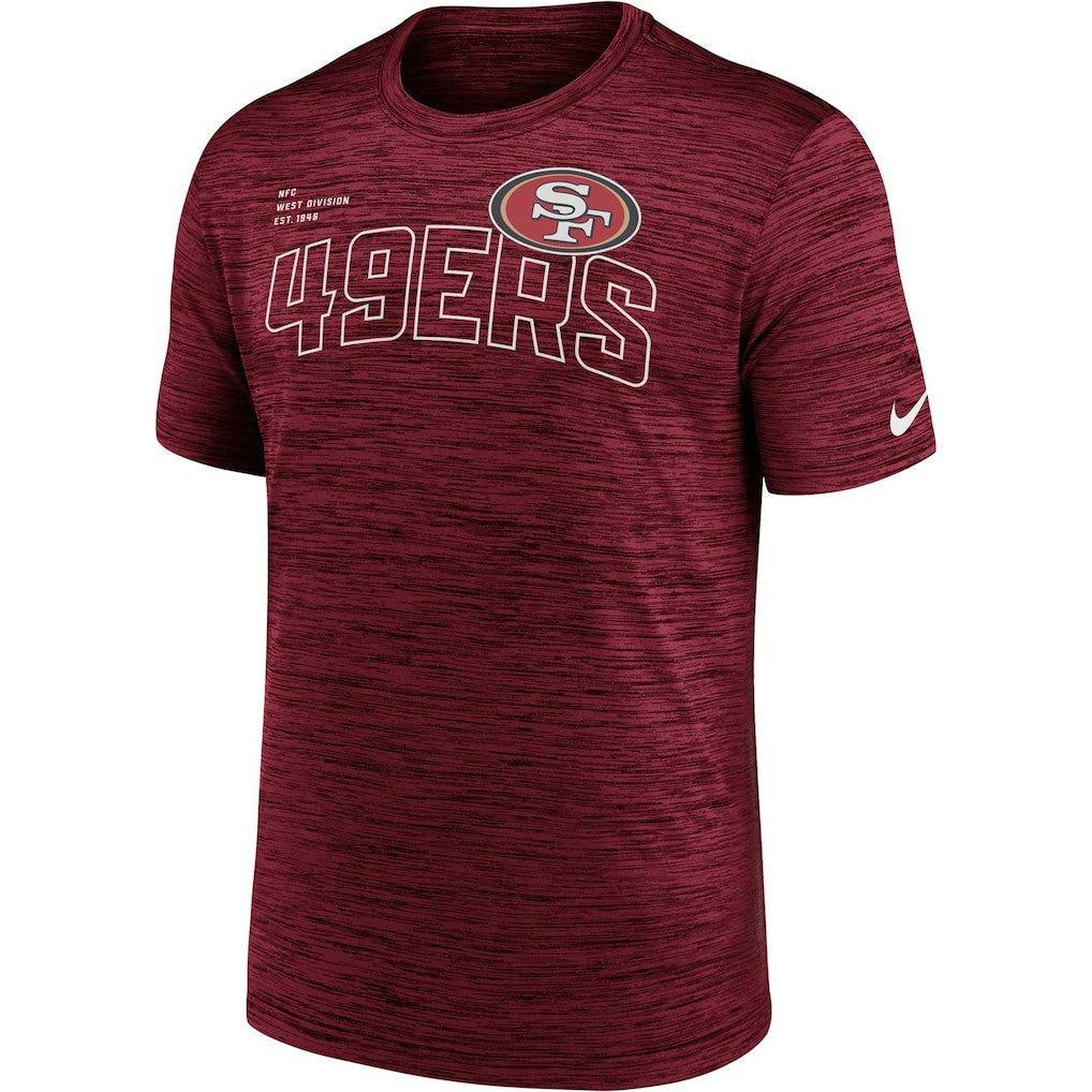 Nike San Francisco 49ers Velocity Arch Performance T-Shirt Scarlet