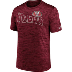 Nike San Francisco 49ers Velocity Arch Performance T-Shirt Scarlet