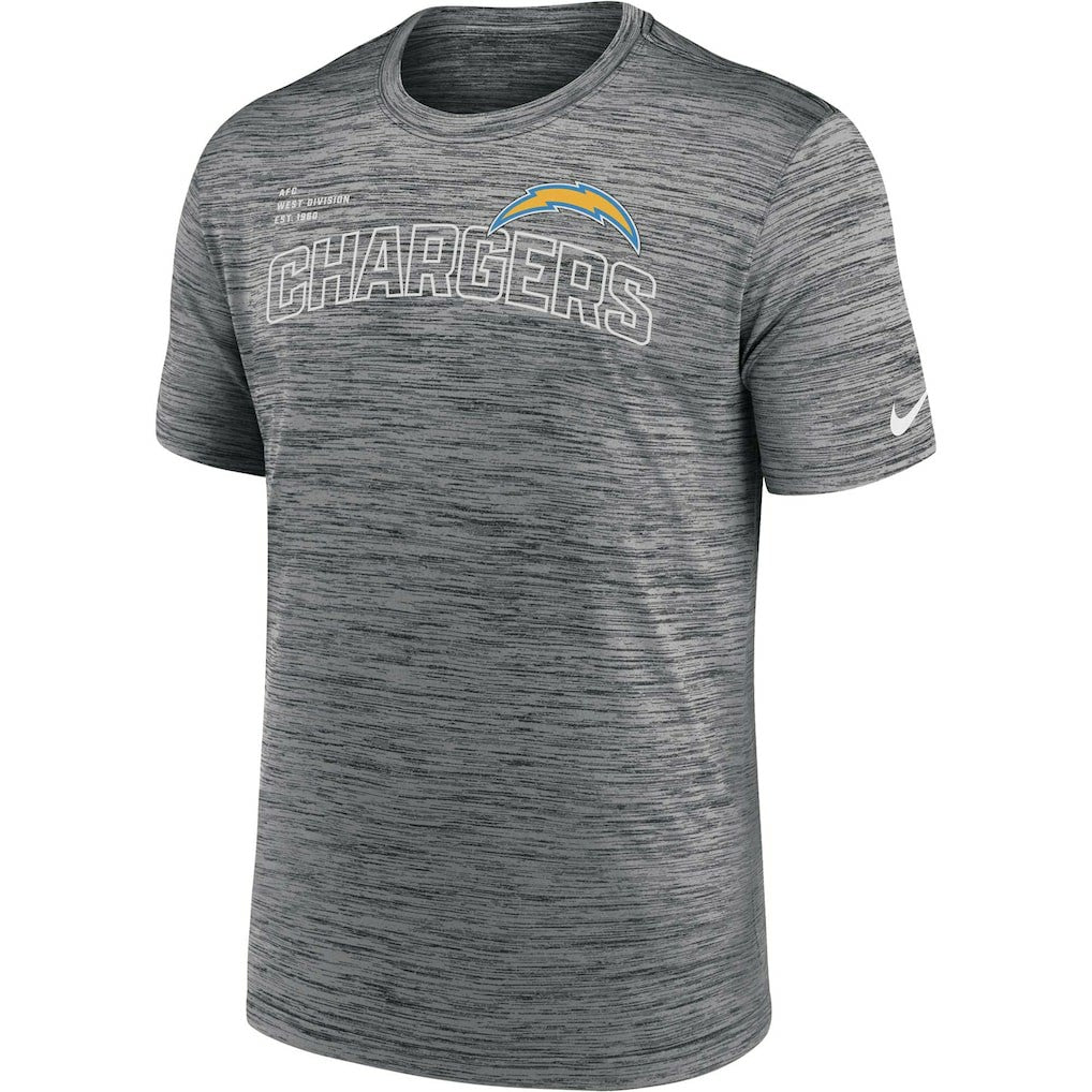 Nike Los Angeles Chargers Velocity Arch Performance T-Shirt Anthracite