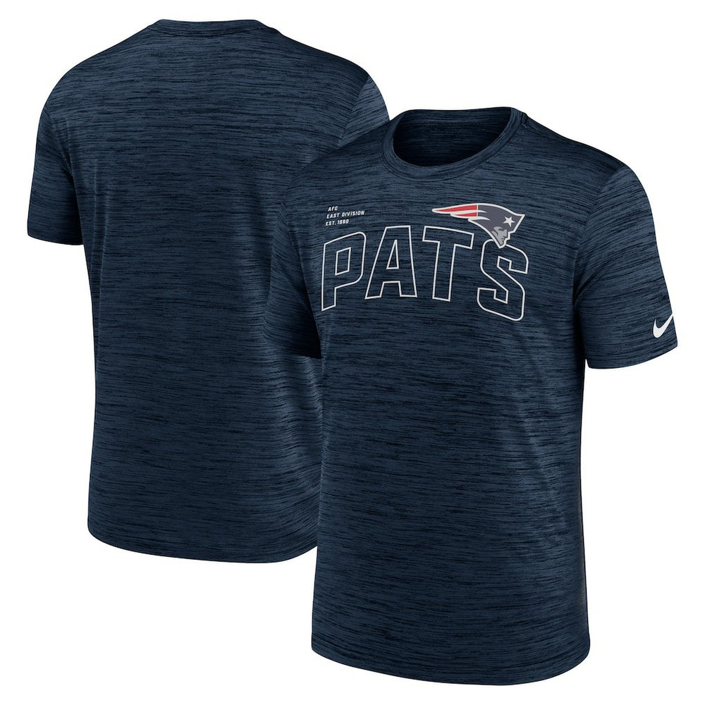 Nike New England Patriots Velocity Arch Performance T-Shirt Navy