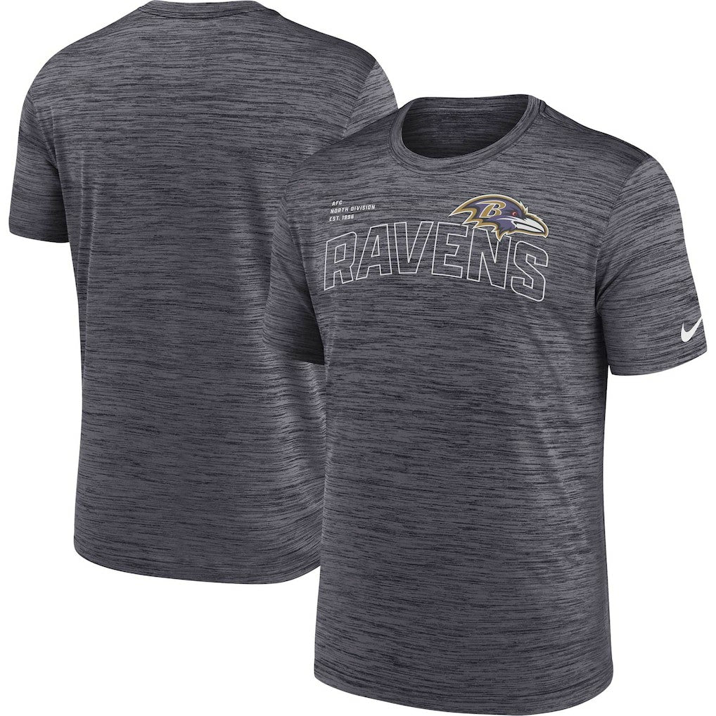 Nike Baltimore Ravens Velocity Arch Performance T-Shirt Black