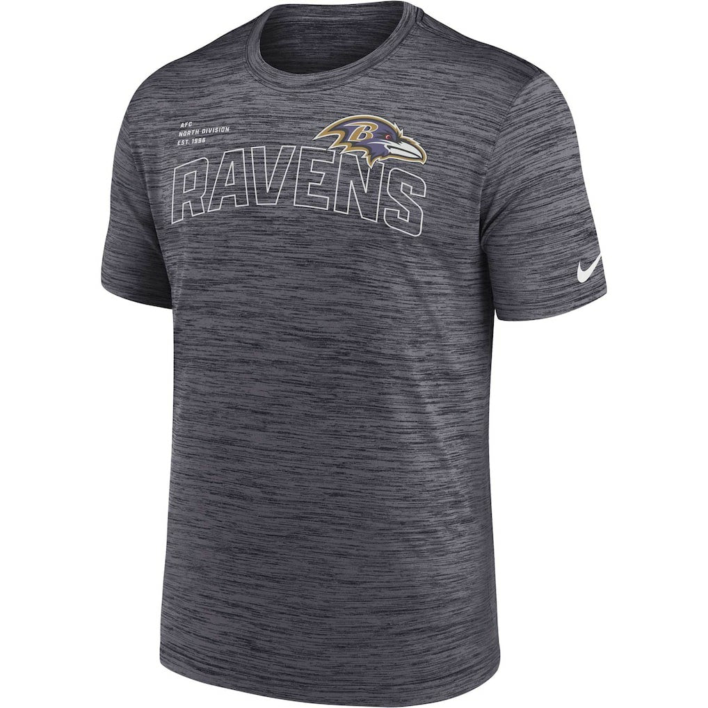 Nike Baltimore Ravens Velocity Arch Performance T-Shirt Black