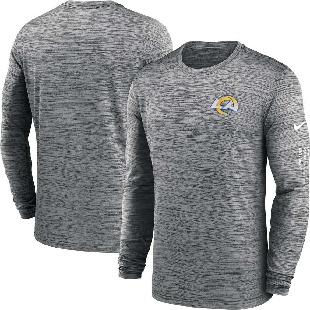 Nike Los Angeles Rams Velocity Long Sleeve T-Shirt Anthracite