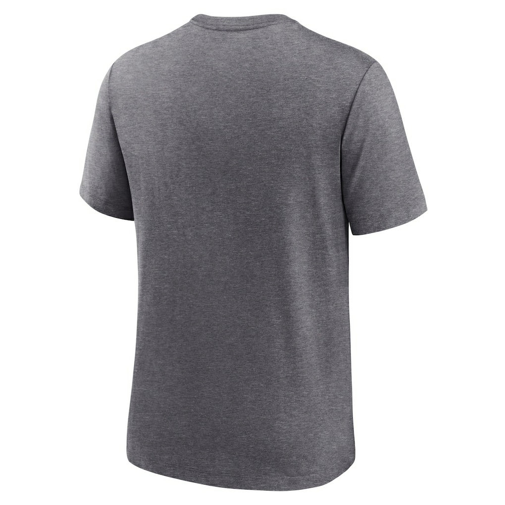 Nike Las Vegas Raiders Helmet Tri-Blend T-Shirt Heather Charcoal