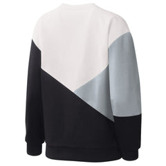 Chicago White Sox Starter Women's Shutout Pullover Sweatshirt - White/Black - MLB Lifestyle