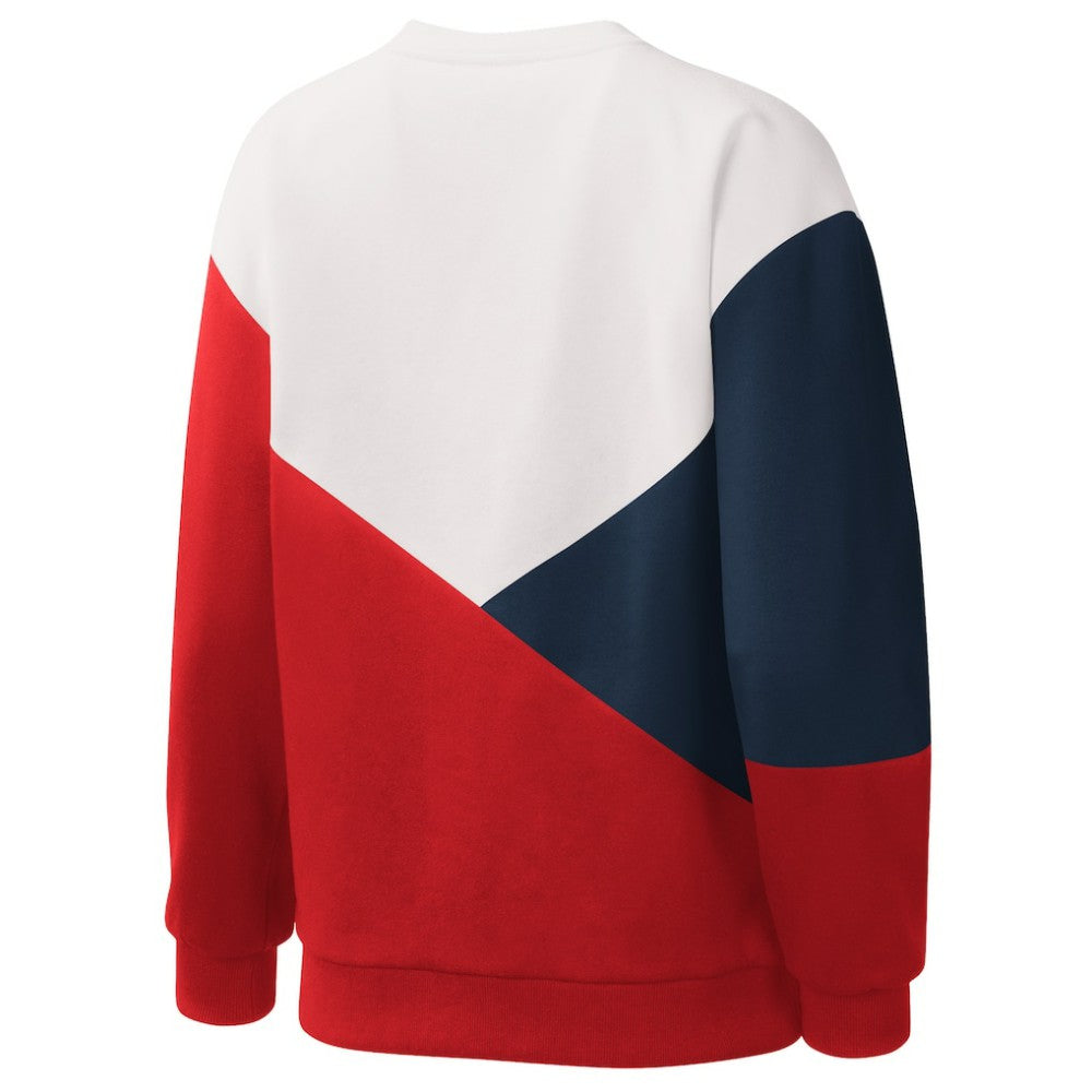 St. Louis Cardinals Starter Women's Shutout Pullover Sweatshirt - White/Red - MLB Lifestyle