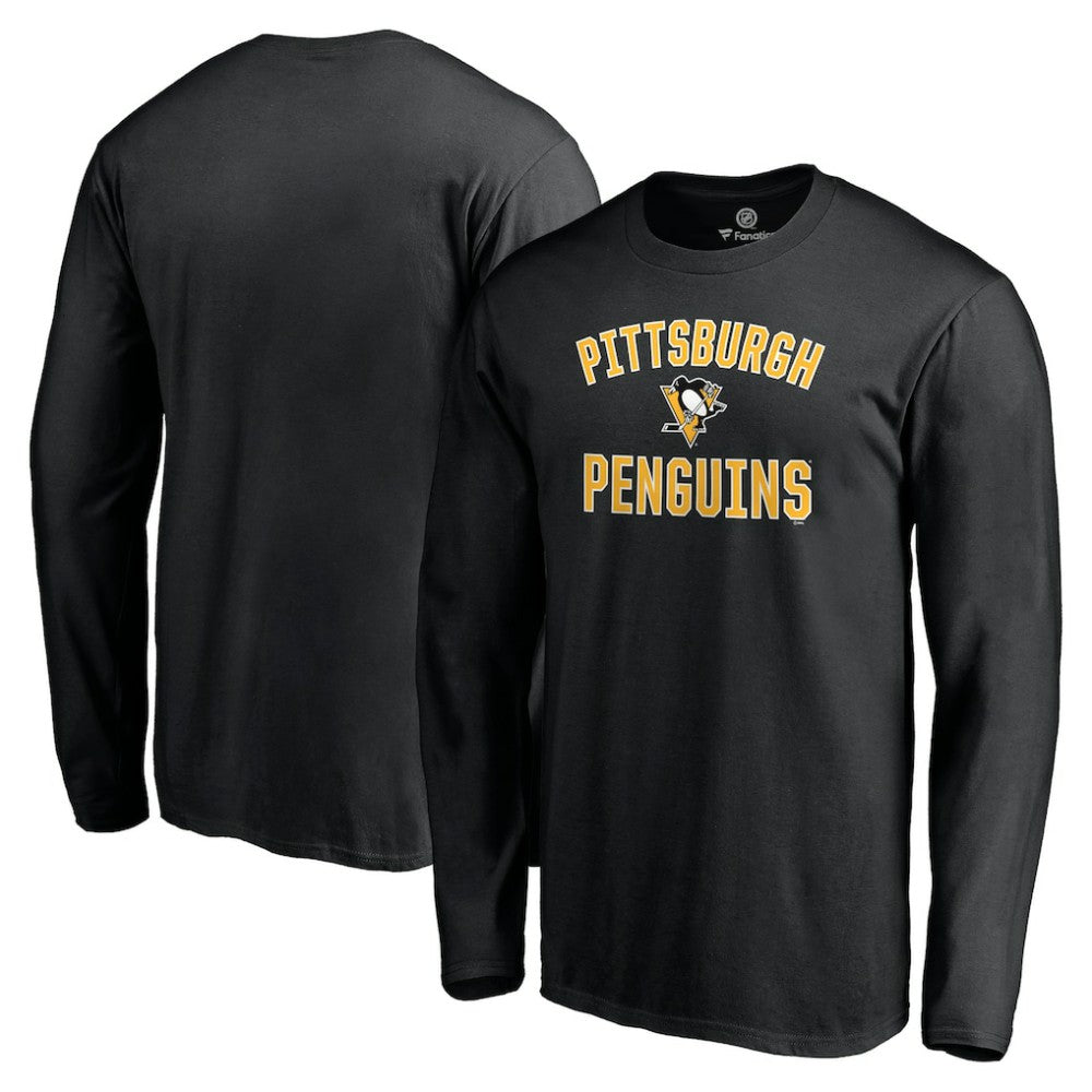 Pittsburgh Penguins Victory Arch Long Sleeve T-Shirt - Black - NHL 5093592