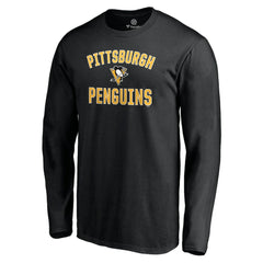 Pittsburgh Penguins Victory Arch Long Sleeve T-Shirt - Black - NHL 5093592