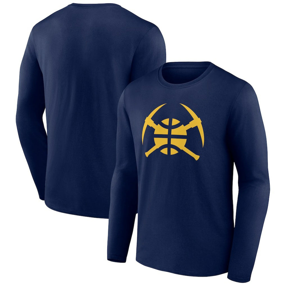 Denver Nuggets Alternate Logo Long Sleeve T-Shirt Navy