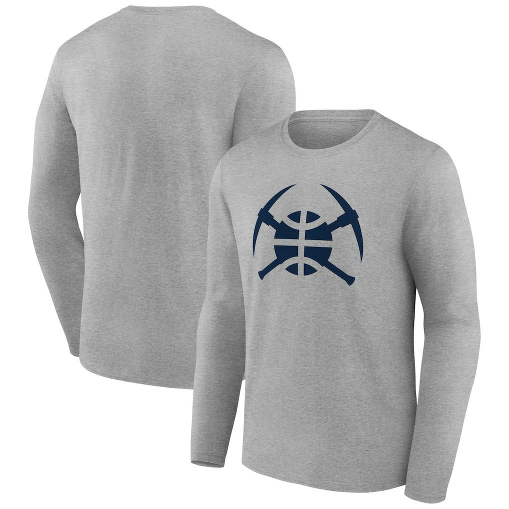 Denver Nuggets Alternate Logo Long Sleeve T-Shirt Gray