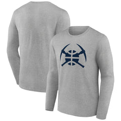 Denver Nuggets Alternate Logo Long Sleeve T-Shirt Gray