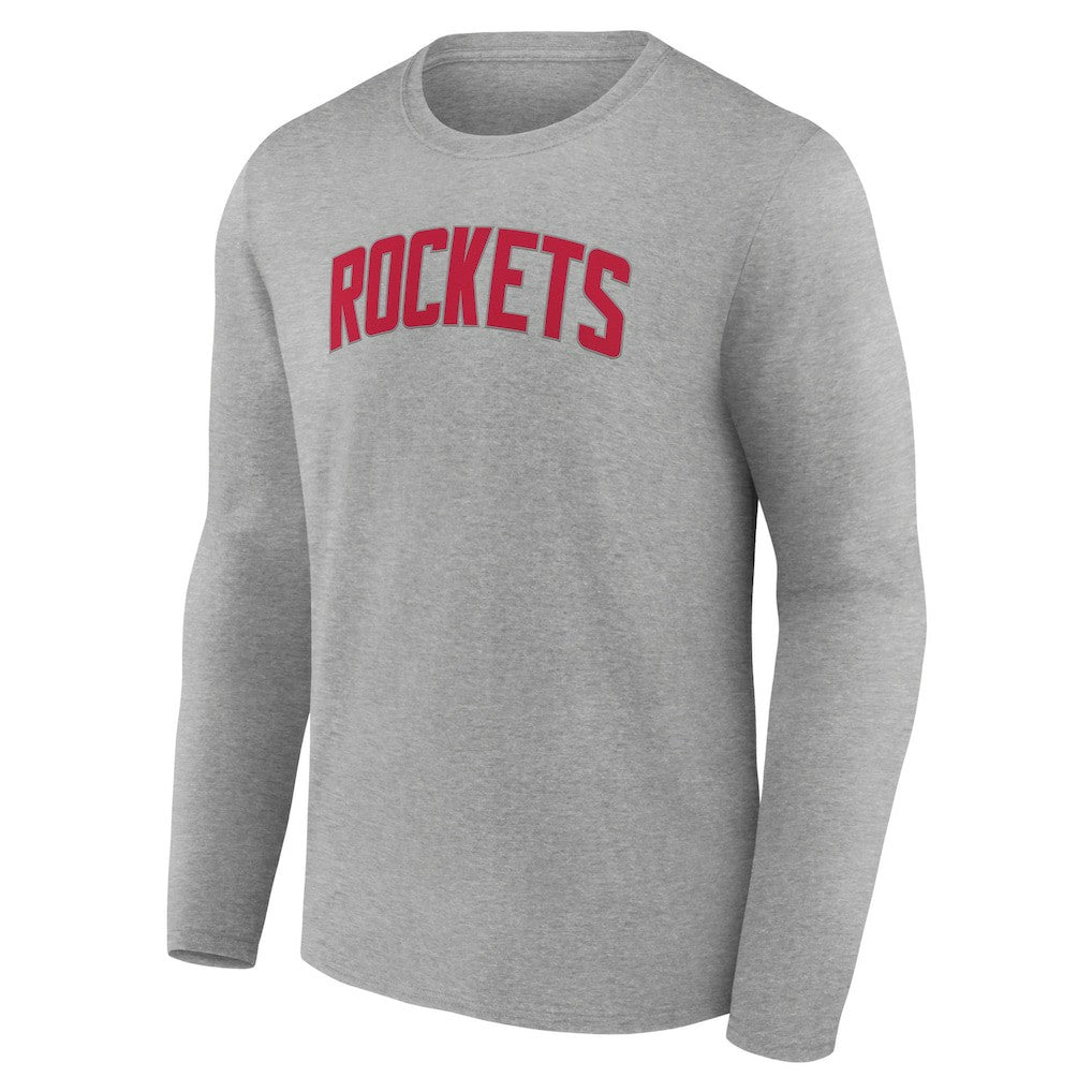 Houston Rockets Alternate Logo Long Sleeve T-Shirt Gray