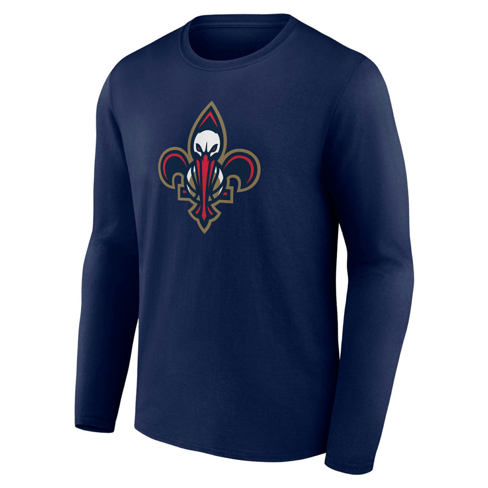 New Orleans Pelicans Alternate Logo Long Sleeve T-Shirt Navy