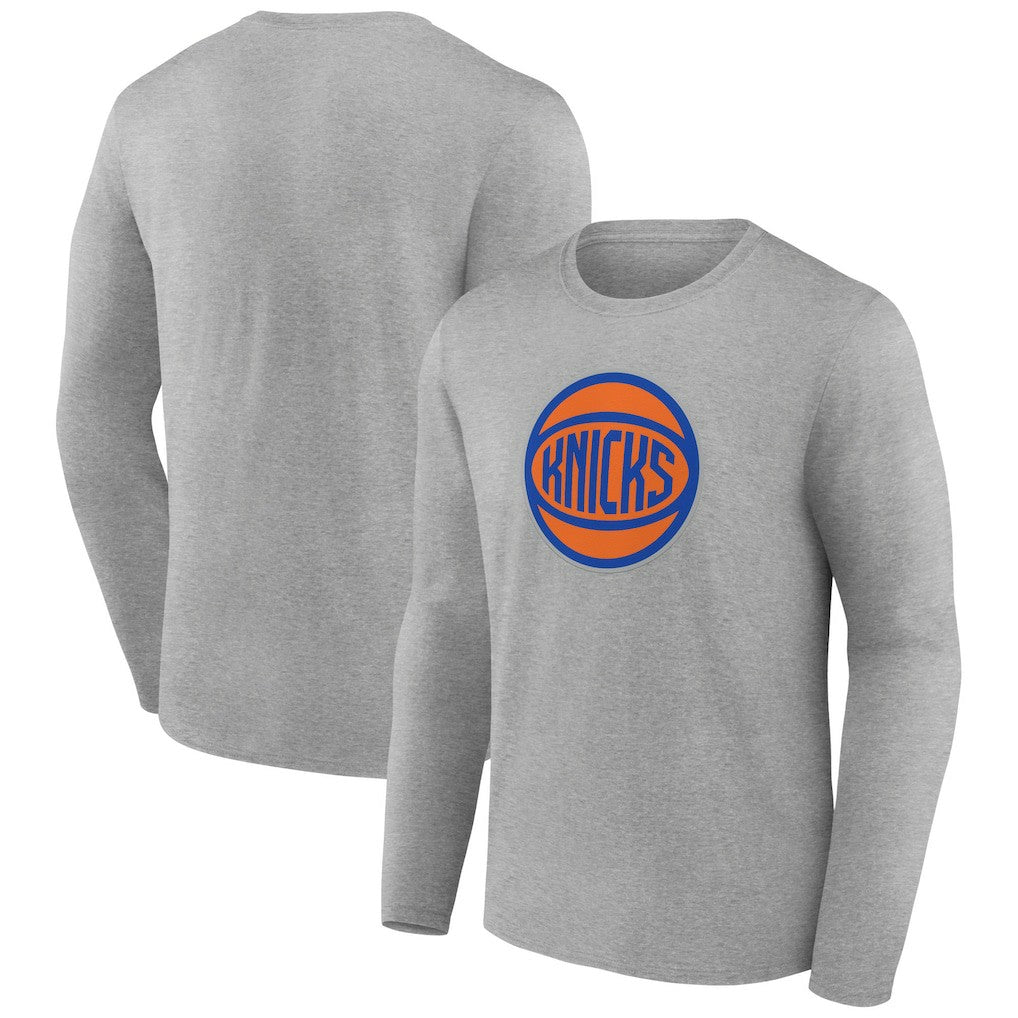 New York Knicks Alternate Logo Long Sleeve T-Shirt Gray