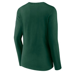 Milwaukee Bucks Women's Alternate Logo V-Neck Long Sleeve T-Shirt Green