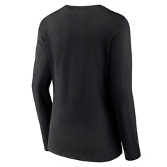 Sacramento Kings Women's Alternate Logo V-Neck Long Sleeve T-Shirt Black
