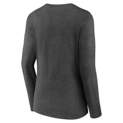 Utah Jazz Women's Alternate Logo V-Neck Long Sleeve T-Shirt Charcoal