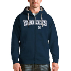 New York Yankees Antigua Team Logo Victory Full-Zip Hoodie - Navy - MLB Sale