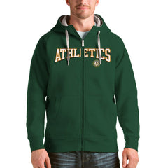 Athletics Antigua Team Logo Victory Full-Zip Hoodie - Green - MLB Sale