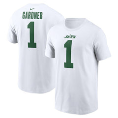 Nike Ahmad Sauce Gardner New York Jets Legacy Player Name & Number T-Shirt White
