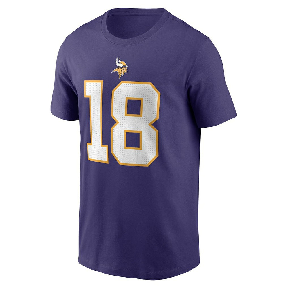 Nike Justin Jefferson Minnesota Vikings Classic Player Name & Number T-Shirt Purple